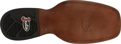 Justin Mens Guy Square Toe Boots