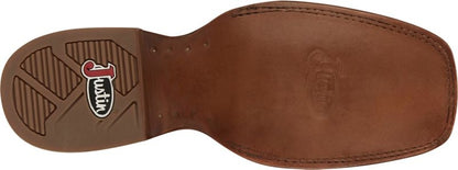 Justin Mens Guy Square Toe Boots