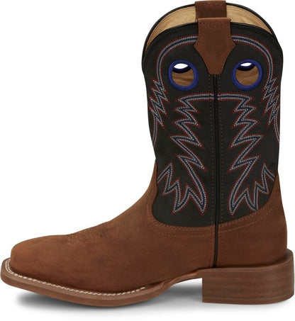 Justin Mens Shane Square Toe Boots