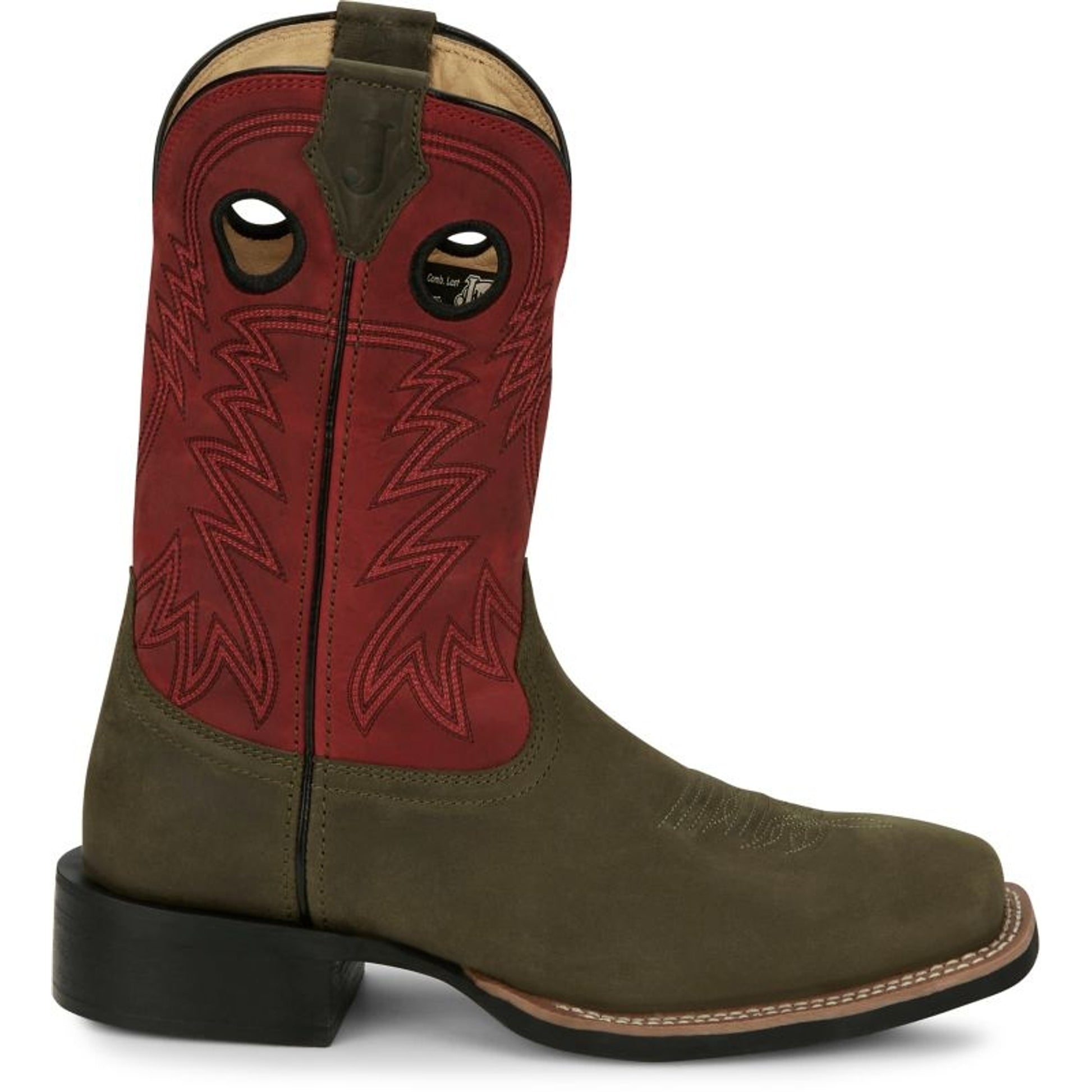 Justin Mens Shane Square Toe Boots