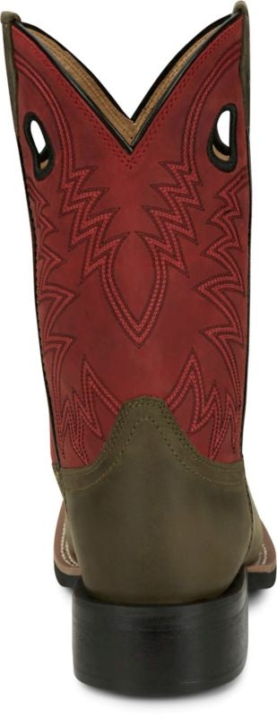 Justin Mens Shane Square Toe Boots