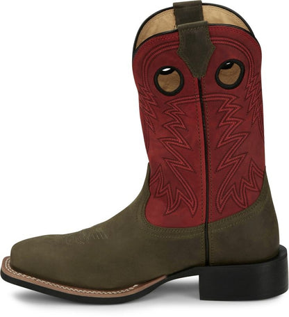 Justin Mens Shane Square Toe Boots