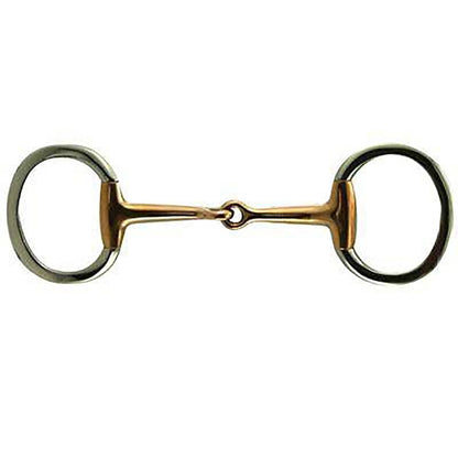 Coronet Copper Mouth Flat Ring Eggbutt Snaffle Bit