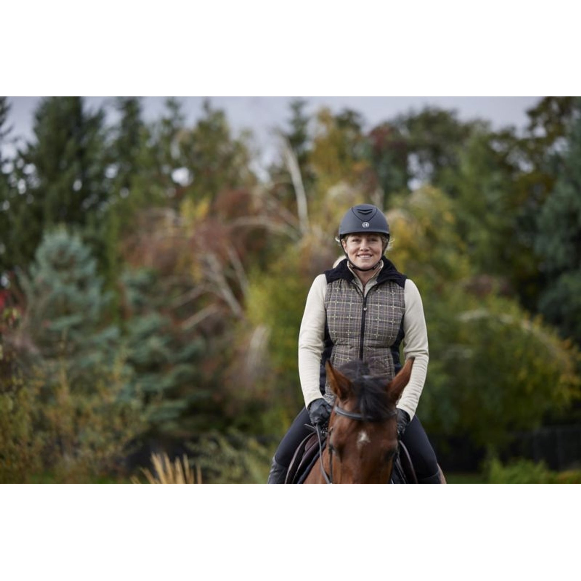 Kerrits Ladies Bits of Plaid Quilted Vest