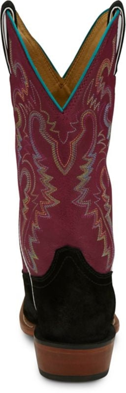 Justin Ladies Annie Up Sq Toe Boots