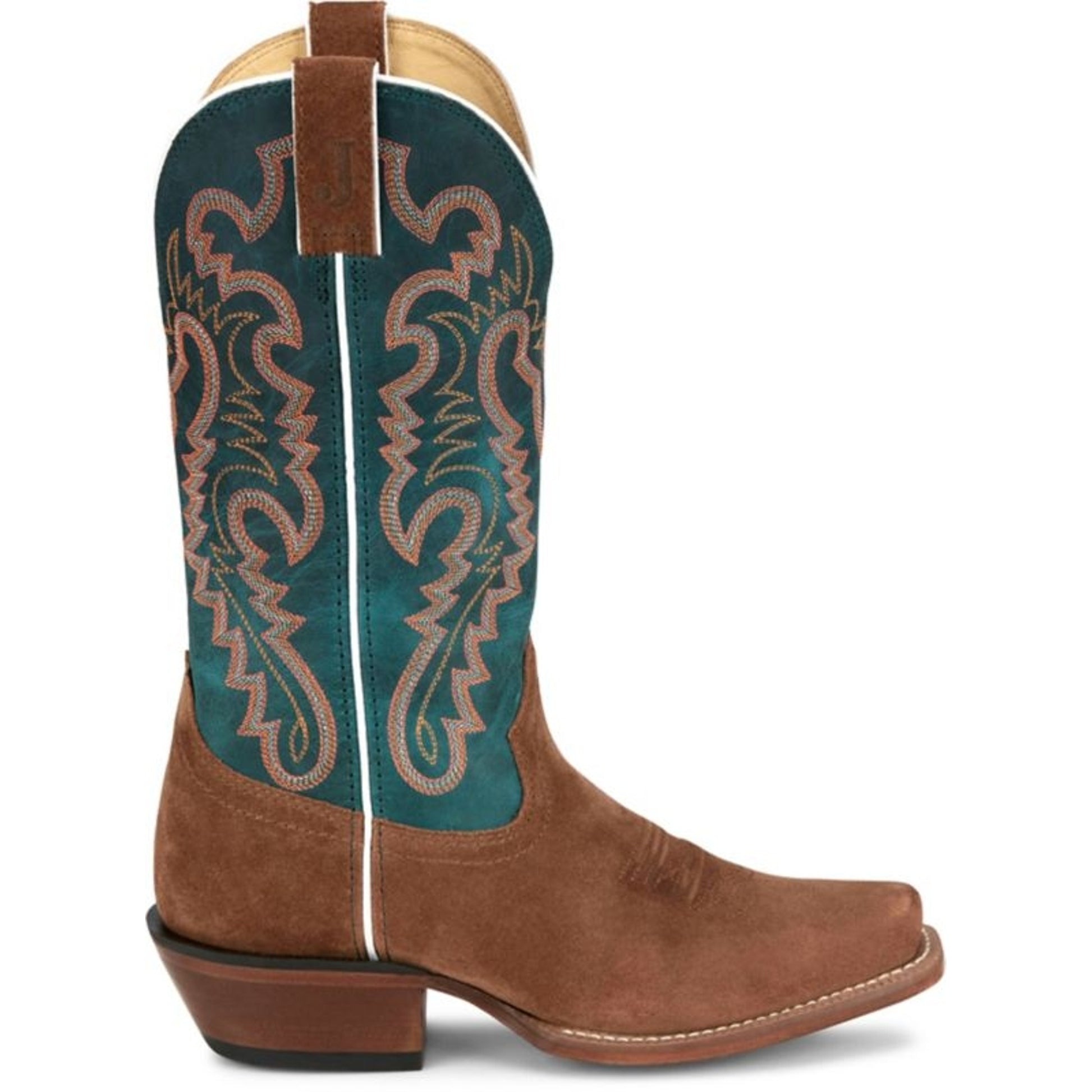 Justin Ladies Annie Up Sq Toe Boots