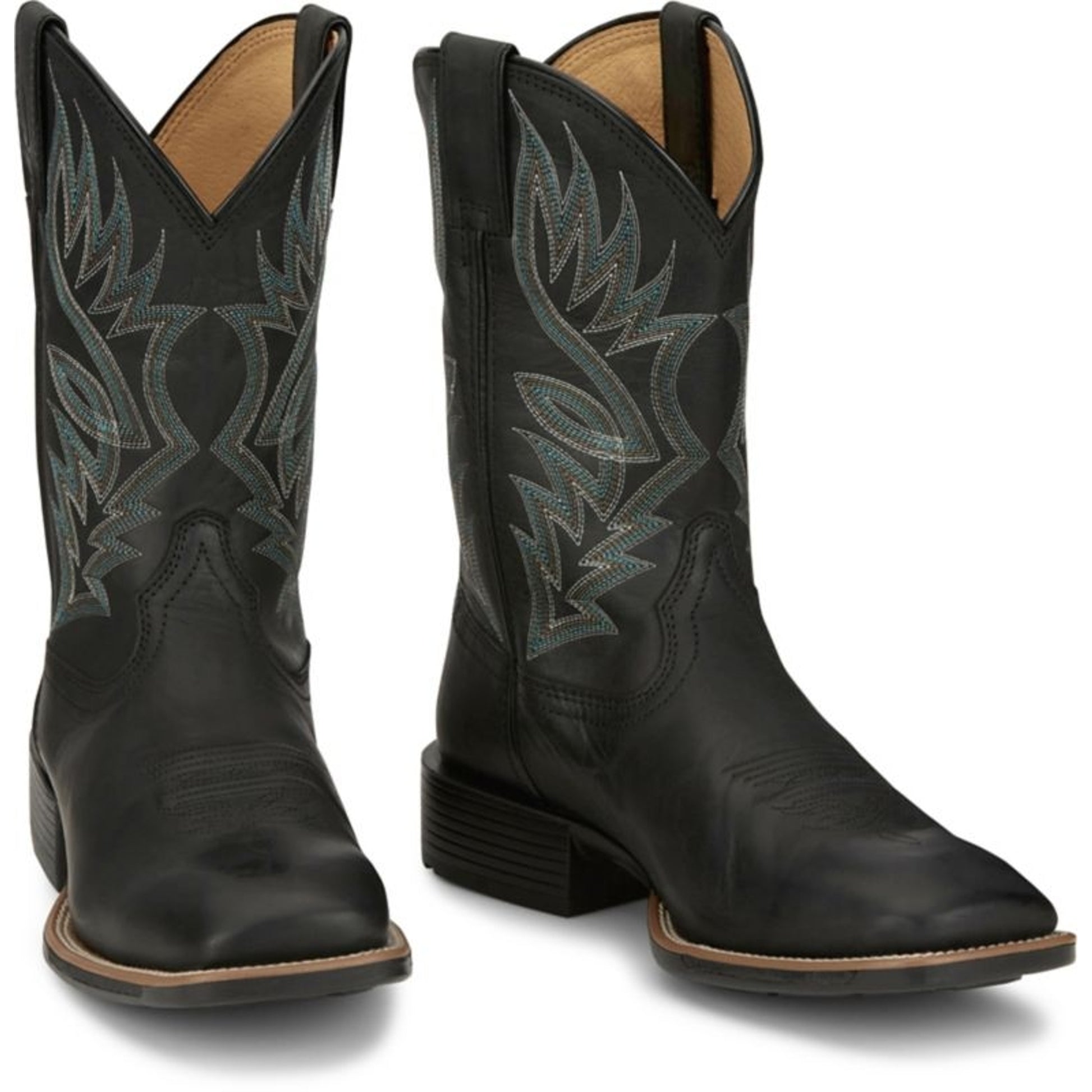 Justin Mens Zeke Sq Toe Boots