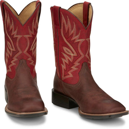 Justin Mens Zeke Sq Toe Boots