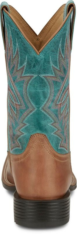 Justin Mens Zeke Sq Toe Boots