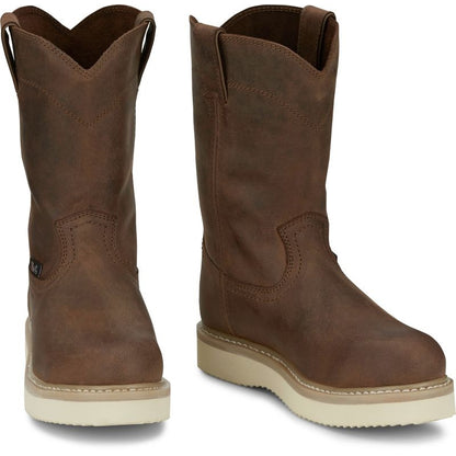 Justin Mens Ram Rnd Toe ST Boots