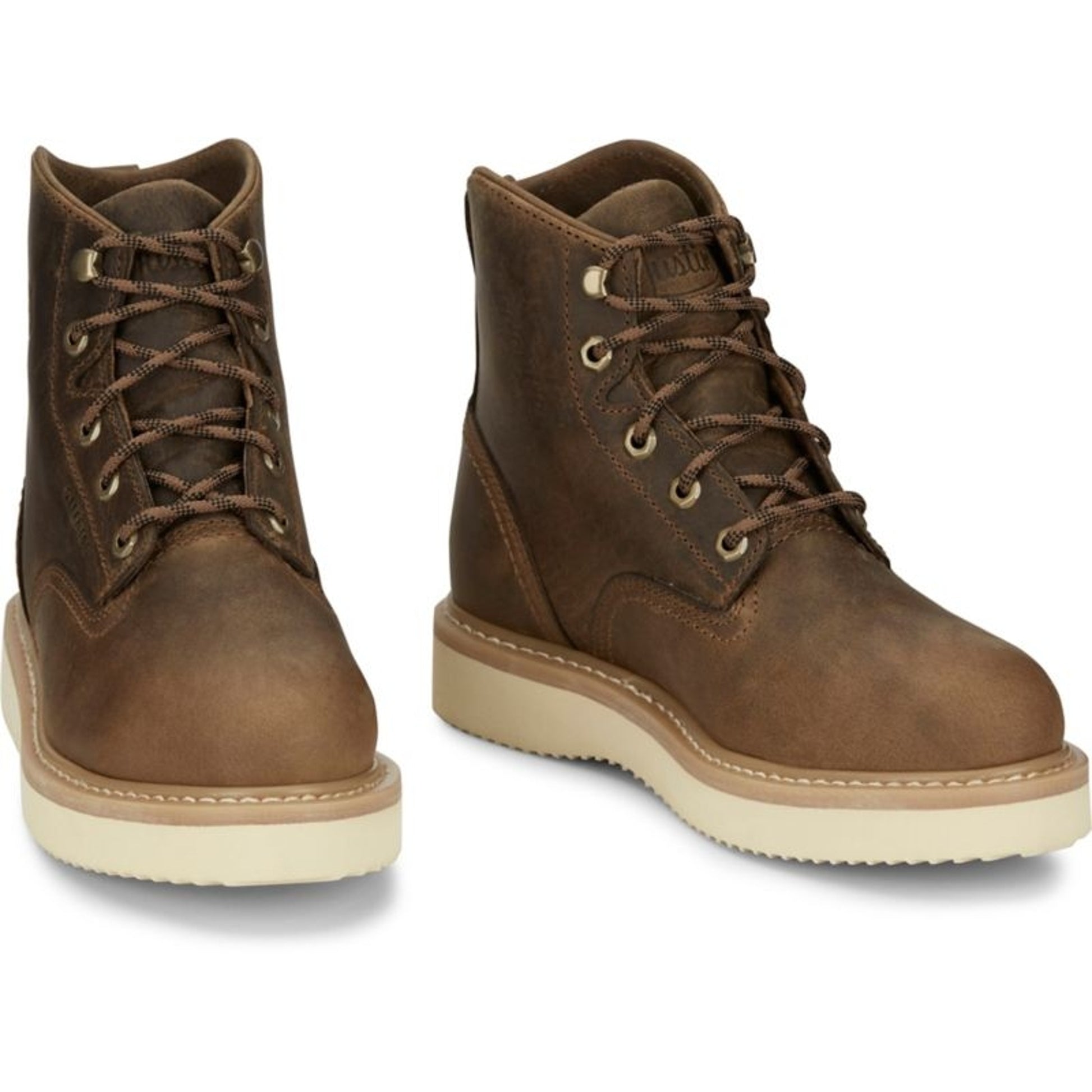 Justin Mens Maxwell Rnd Toe ST Boots