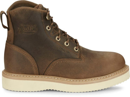 Justin Mens Maxwell Rnd Toe ST Boots