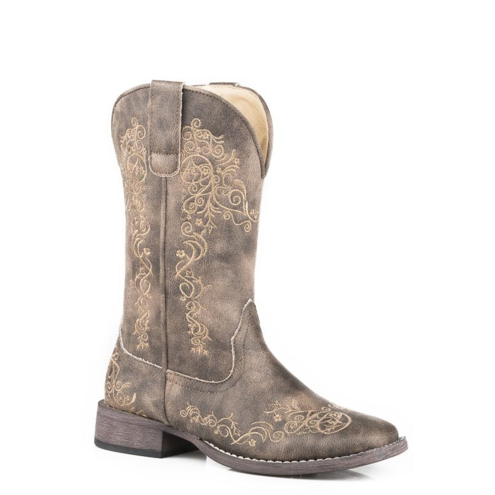 Roper Ladies Riley Scroll Sq Toe Boots