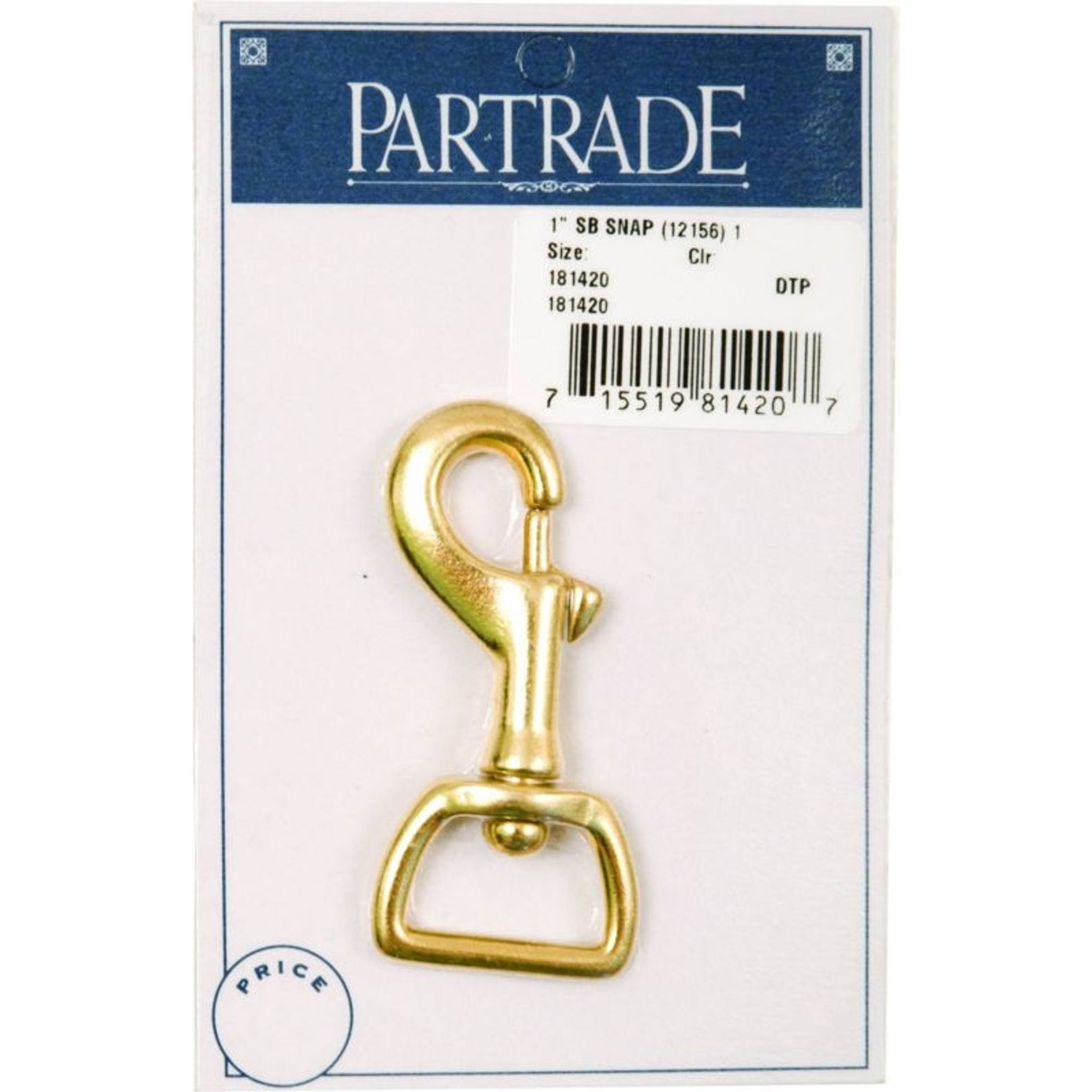 Metalab 1In Solid Brass Snap 1 Per Pack
