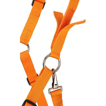 Tough 1 Nylon Grazing Muzzle Orange Horse