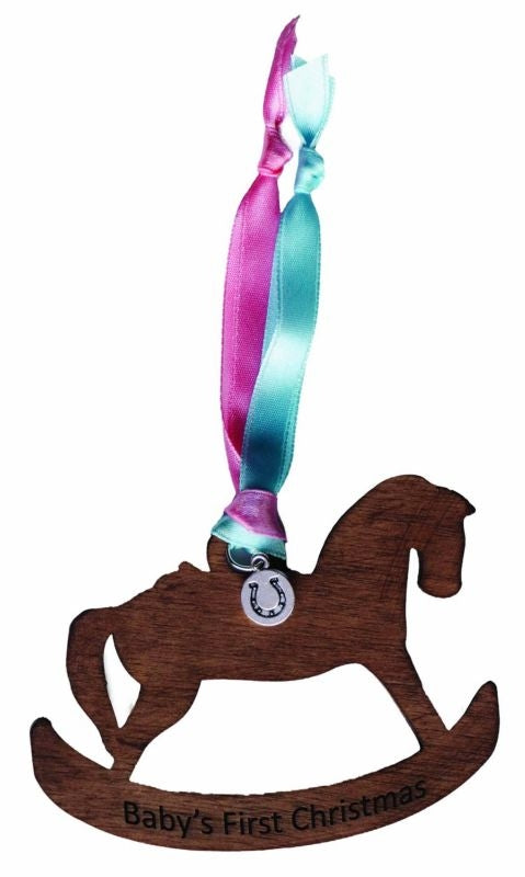 Kelley Babys First Christmas Wood Ornament 3In