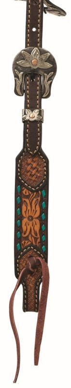 Floral Buckstitch B/Band Headstall