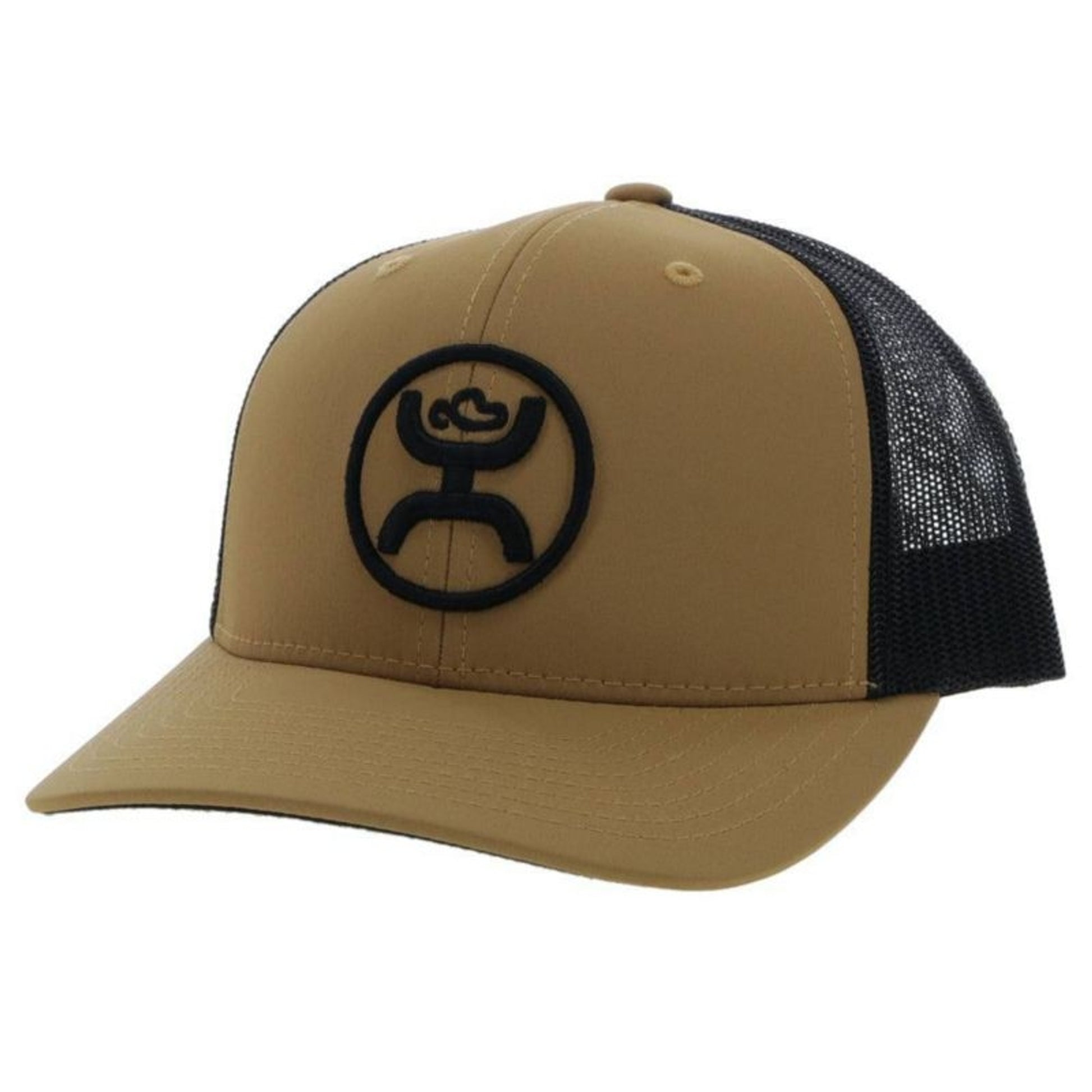Hooey O Classic 6 Panel Trucker Hat Tan/Black
