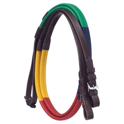Camelot Rainbow Rubber Reins