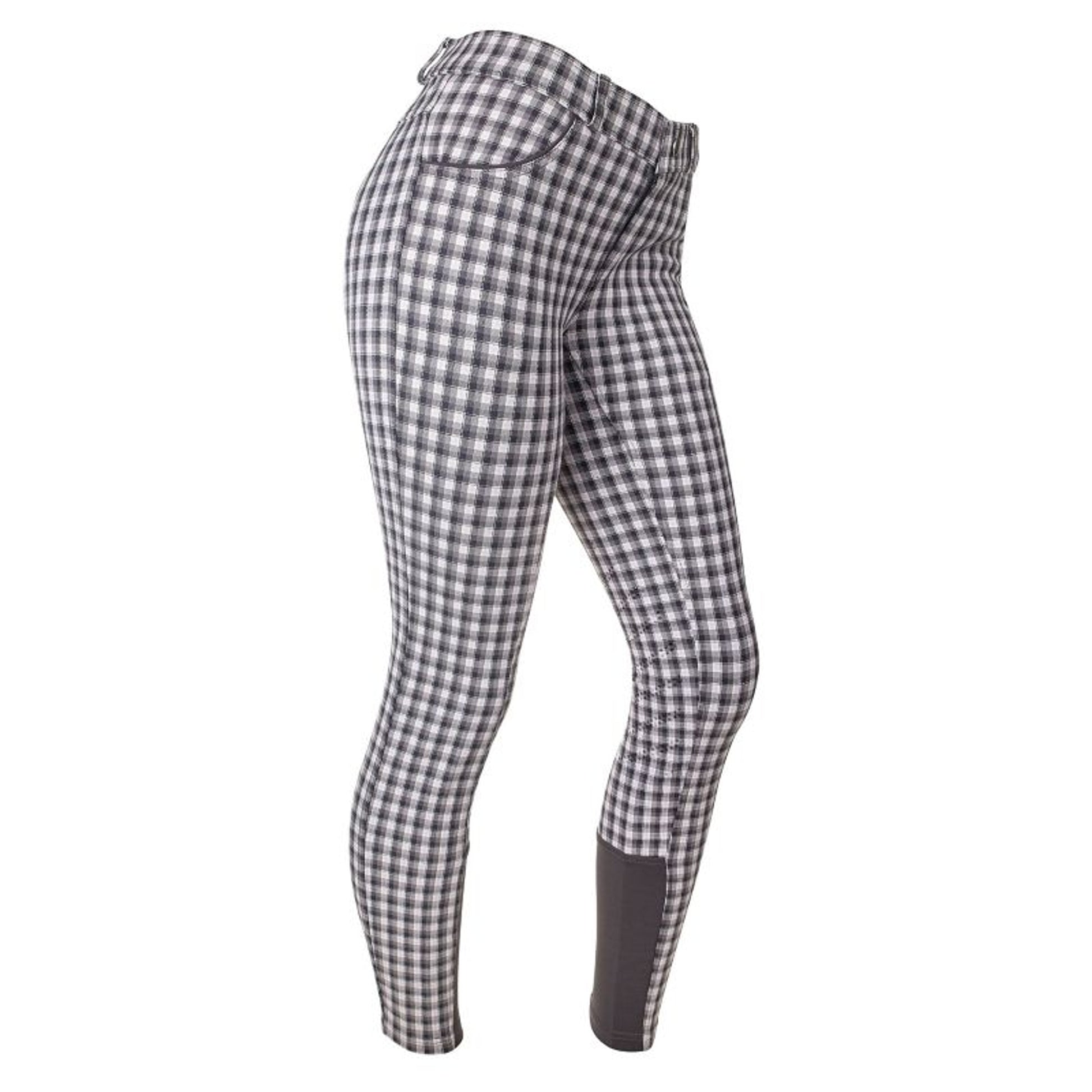 Ashley Classic Kids Knee Patch Breeches Gray/Pink