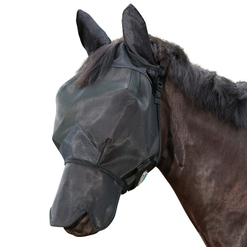 Weatherbeeta ComFiTec Double Dart Deluxe Fly Mask With Ears And Nose