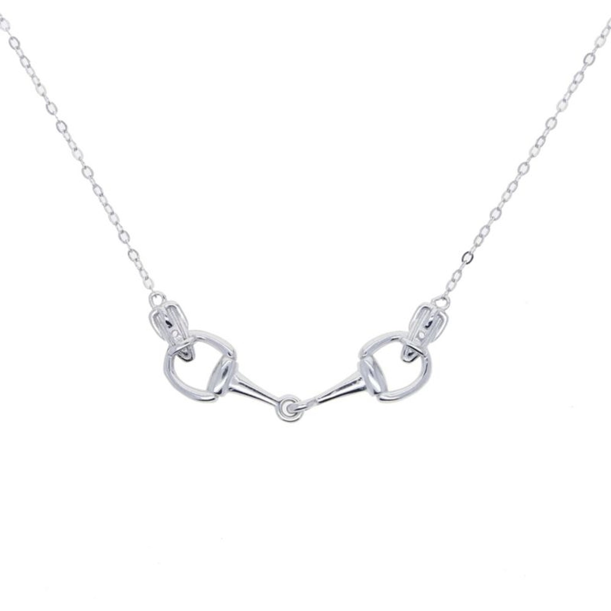 AWST Sterling Silver Snaffle Bit Necklace