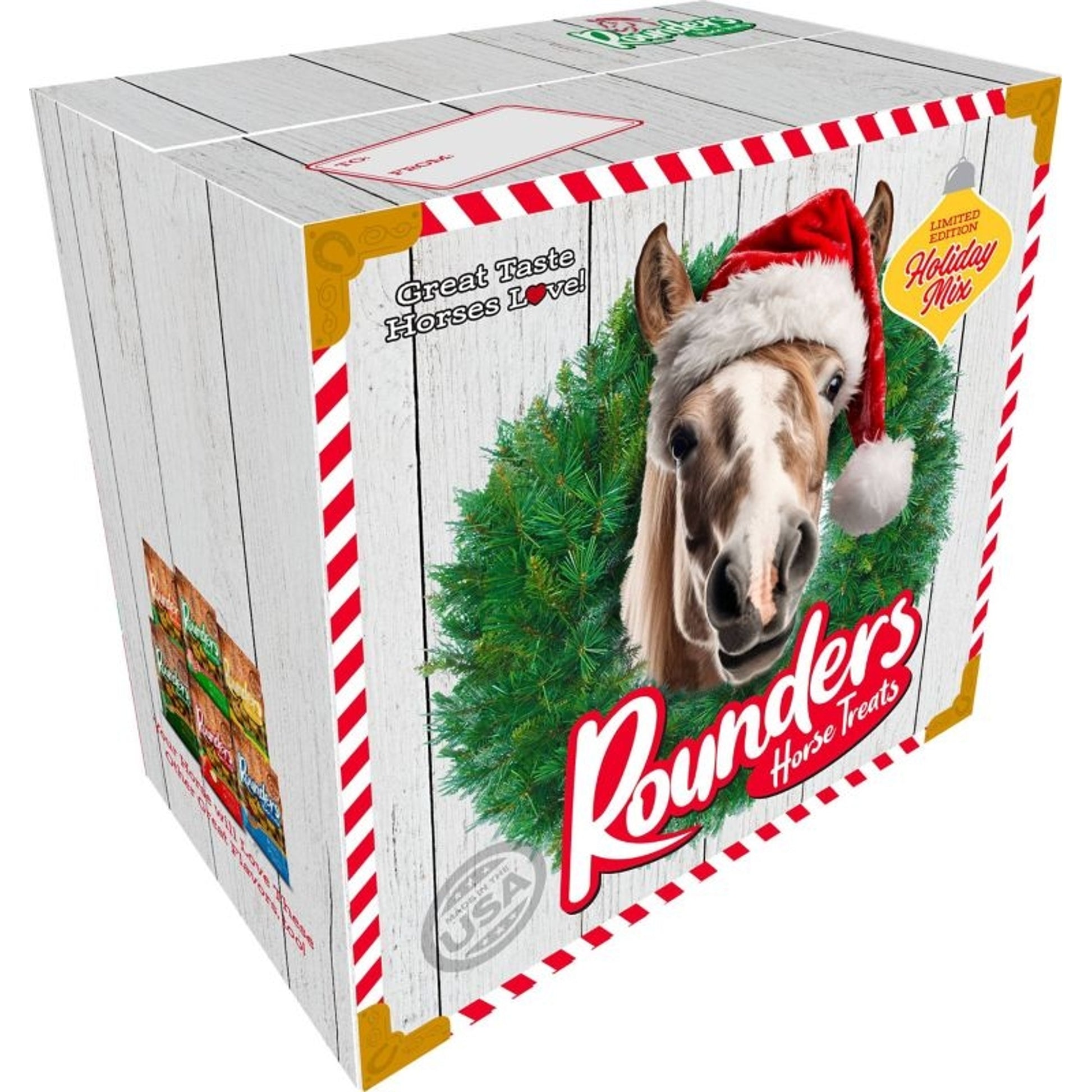 Rounders Holiday Horse Treats Gift Box