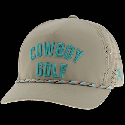 Hooey Cowboy Golf 5-Panel Hat Tan