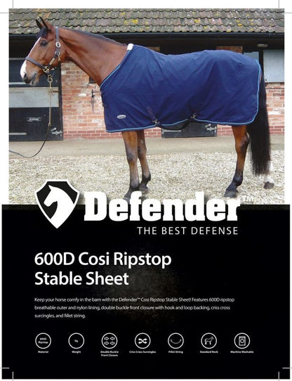 Defender 600D Cosi Ripstop Stable Sheet