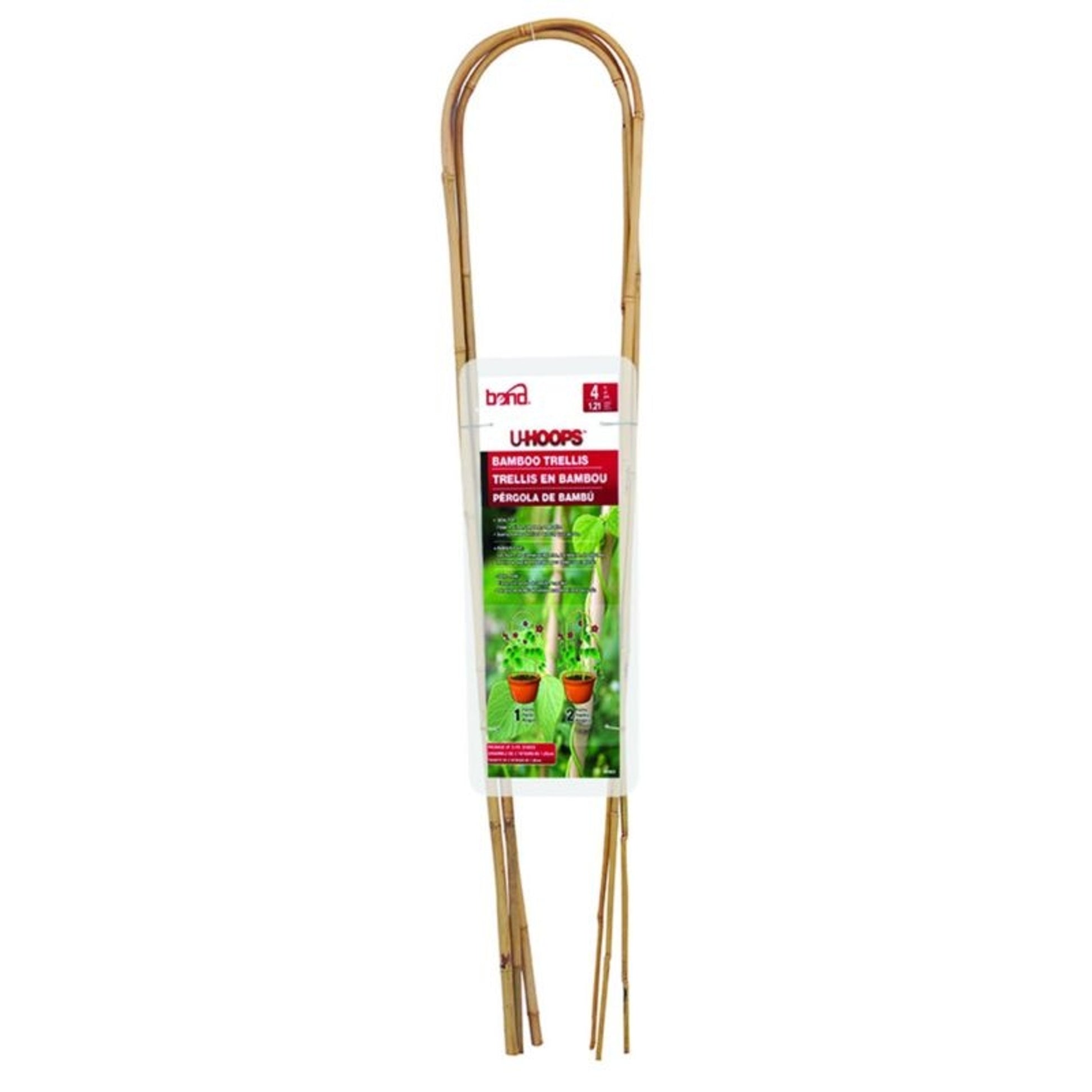 U-Hoops Bamboo Trellis 4in 3 Pack