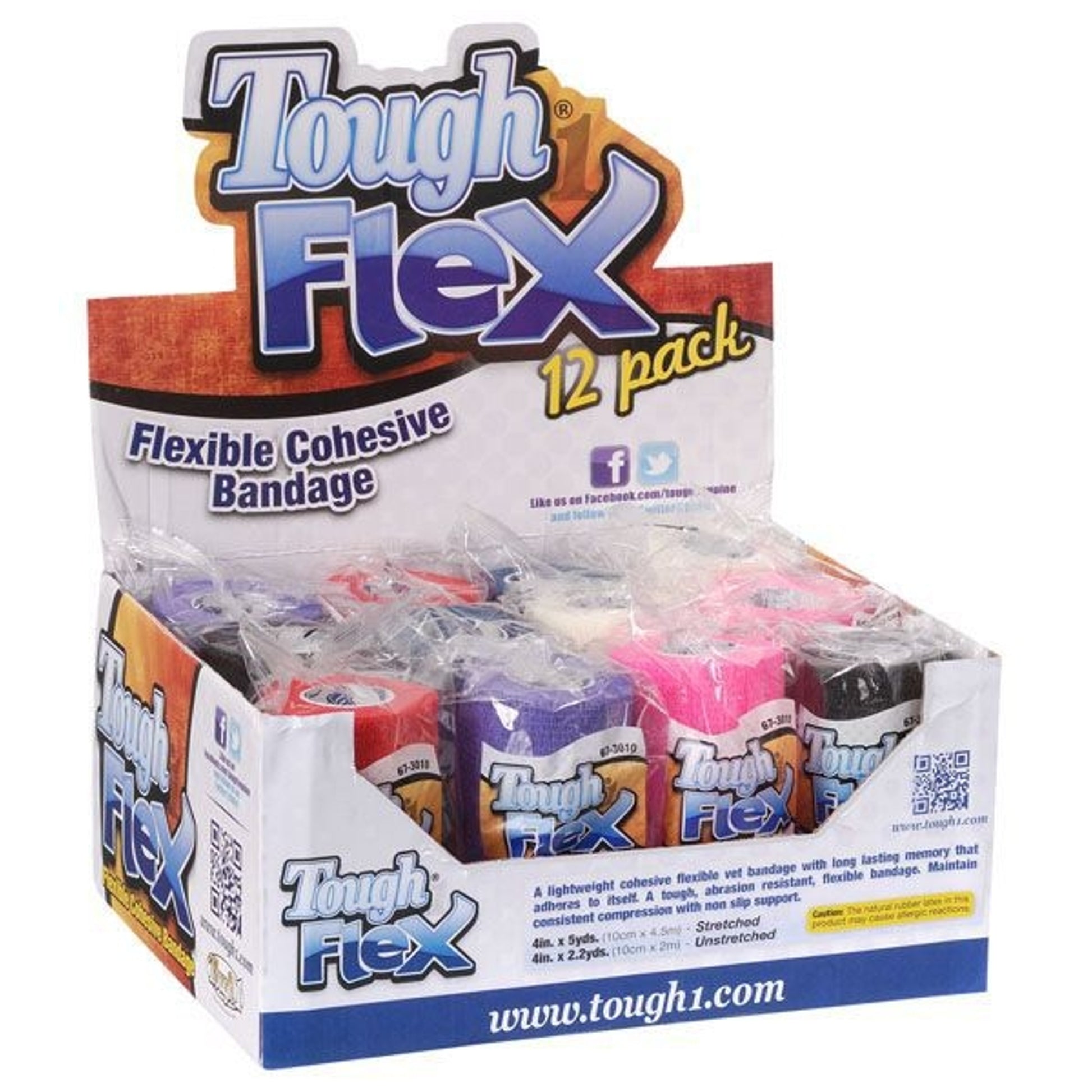 Tough1 Tough Flex Vet Bandage 12 Pack