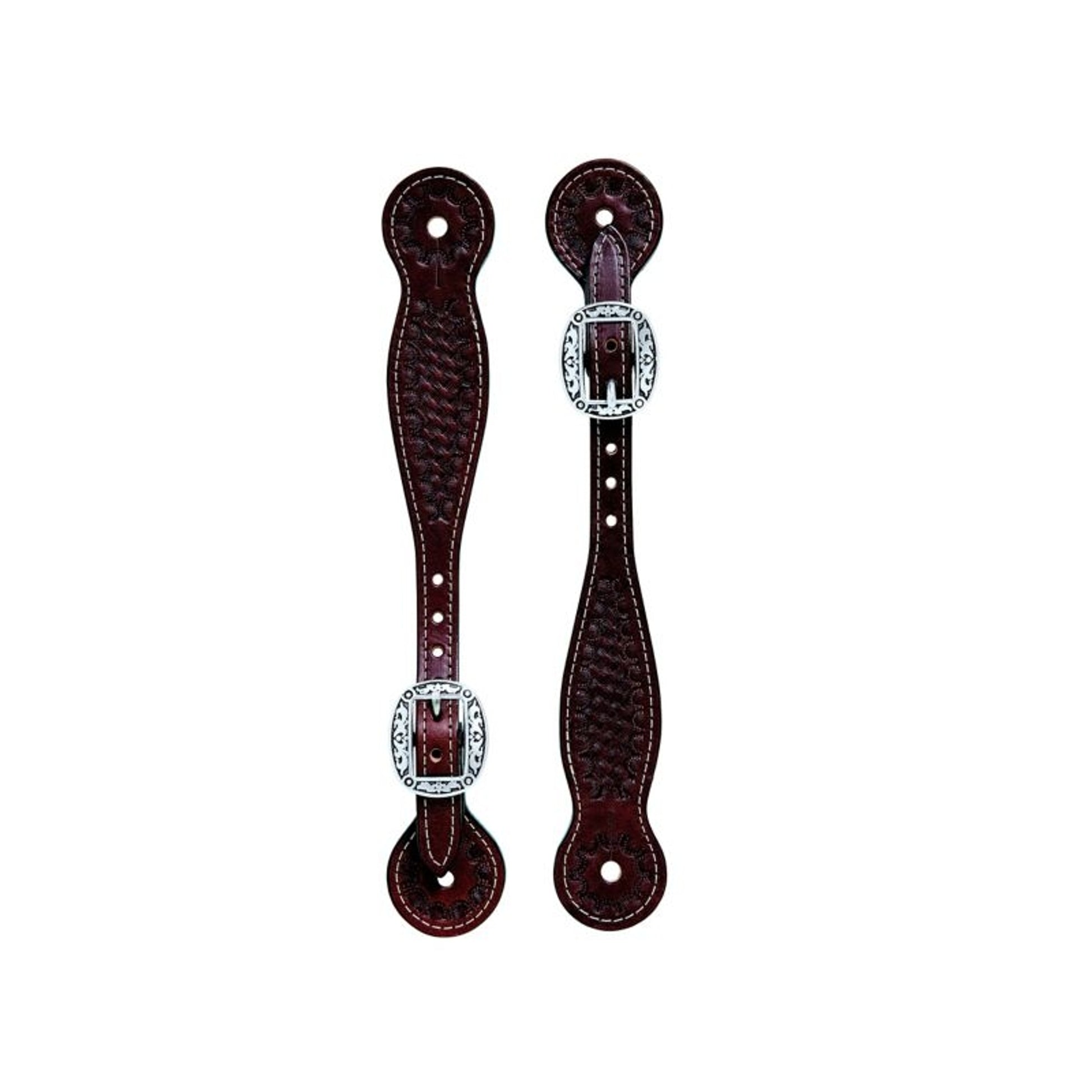 Weaver Basin Cowboy Thin Spur Strap Rich Brown