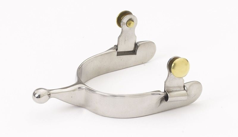 Turn-Two Equine Western Knob End Spurs 3/4 Brn