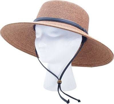 Sloggers Ladies Braided Wide Brim Hat One Size Dar
