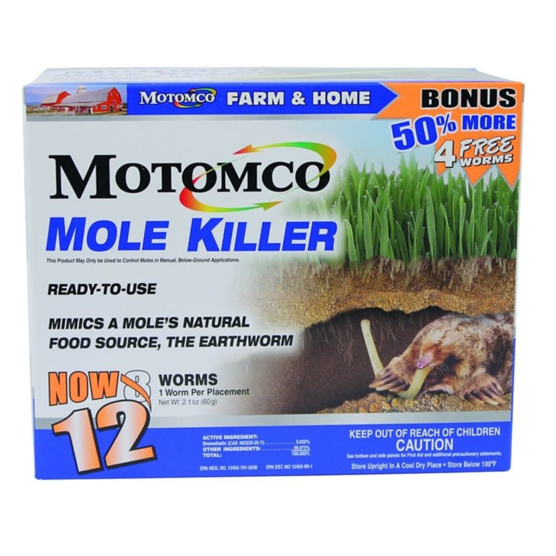 Mole Killer RTU 12 Worm Box