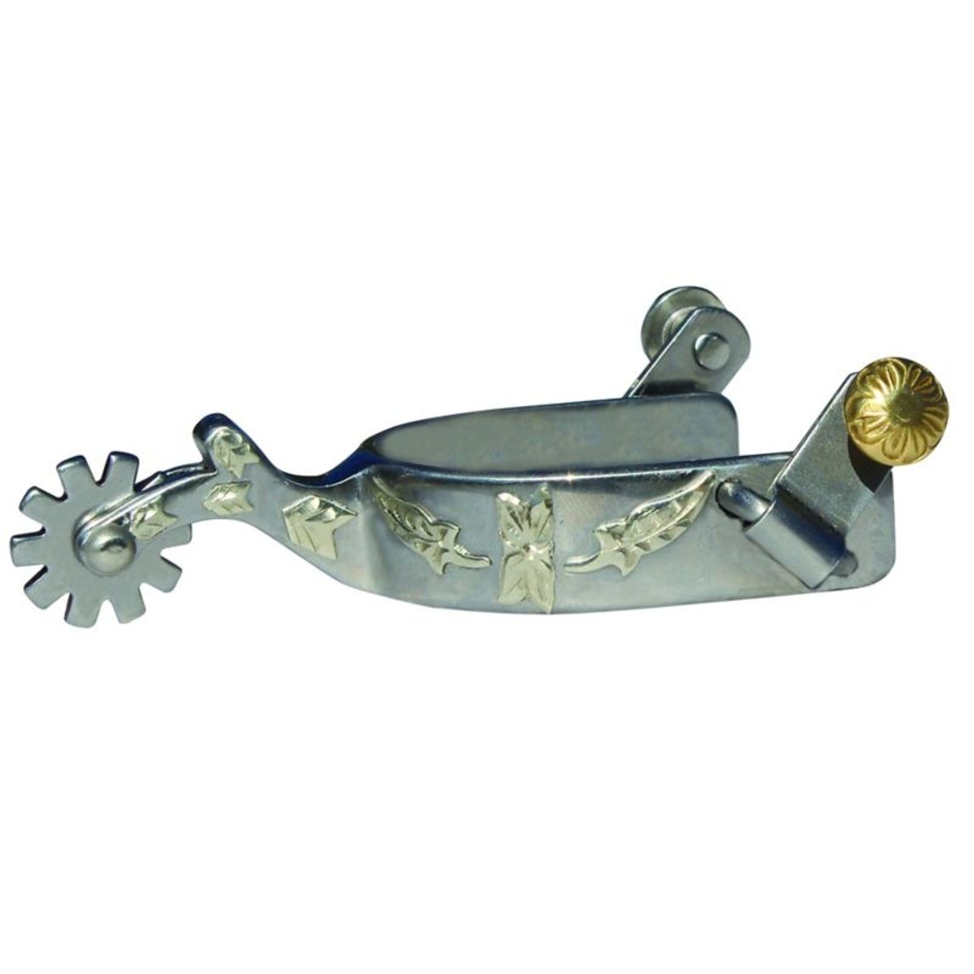 Professionals Choice Youth Spur Silver Brn