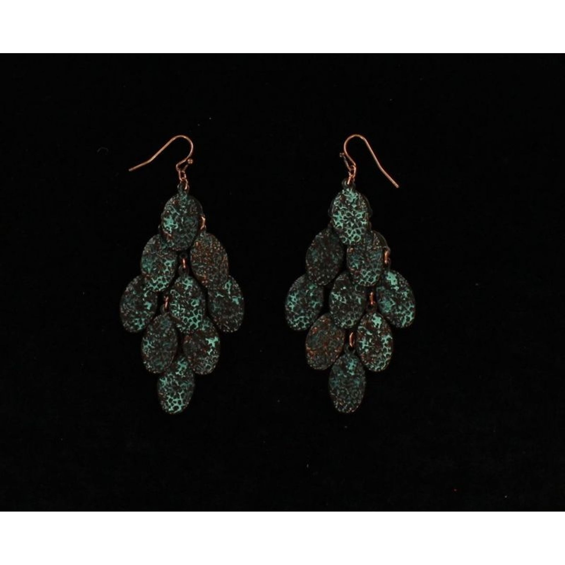 Blazin Roxx Multi Dangle EarringsBk/Wh