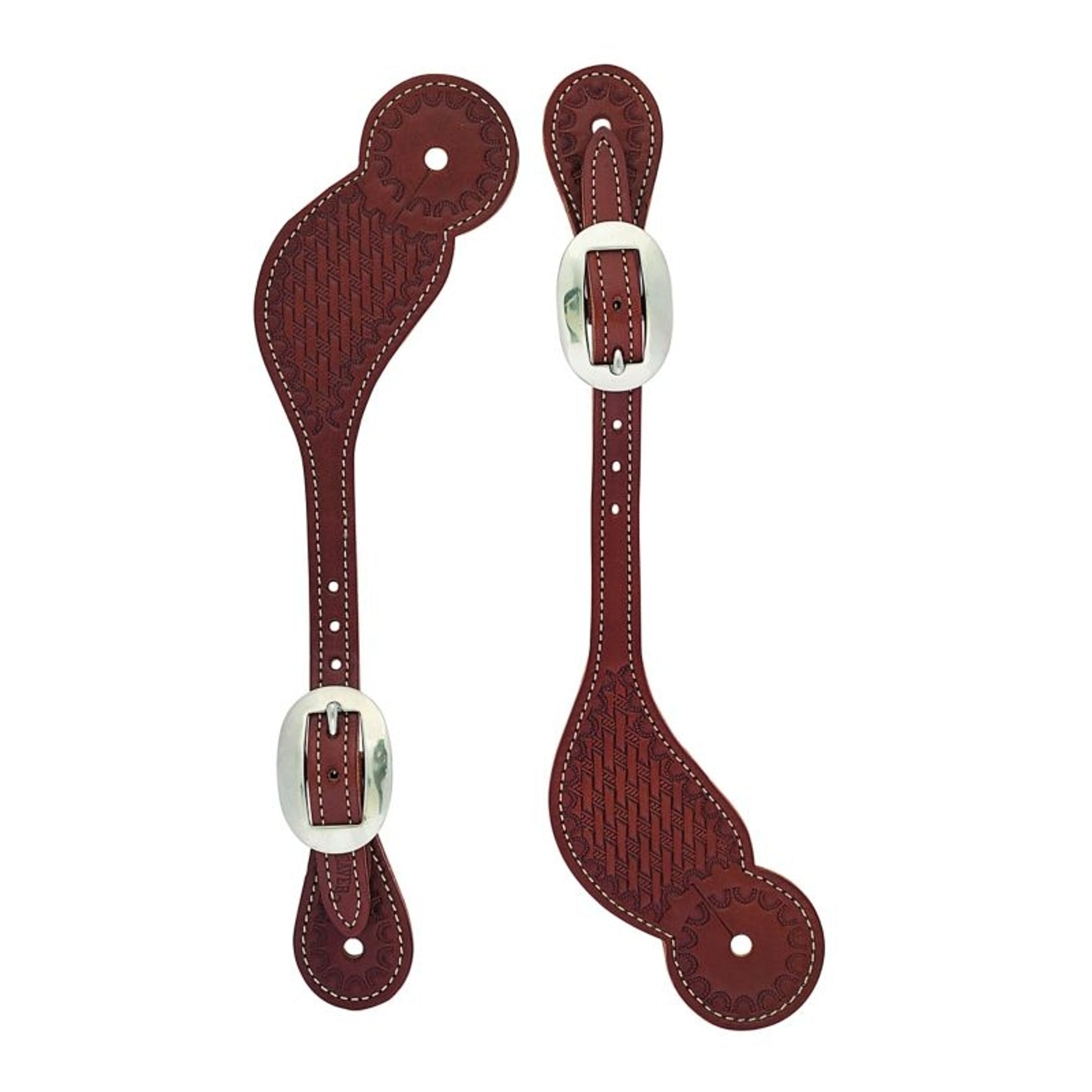 Weaver Basket Skirting Leather Spur Straps