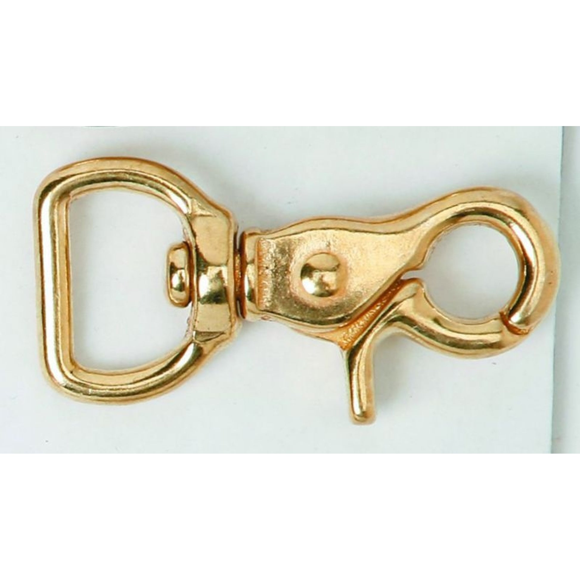 Swivel Flat Eye Trigger Snap 3/4 Brass