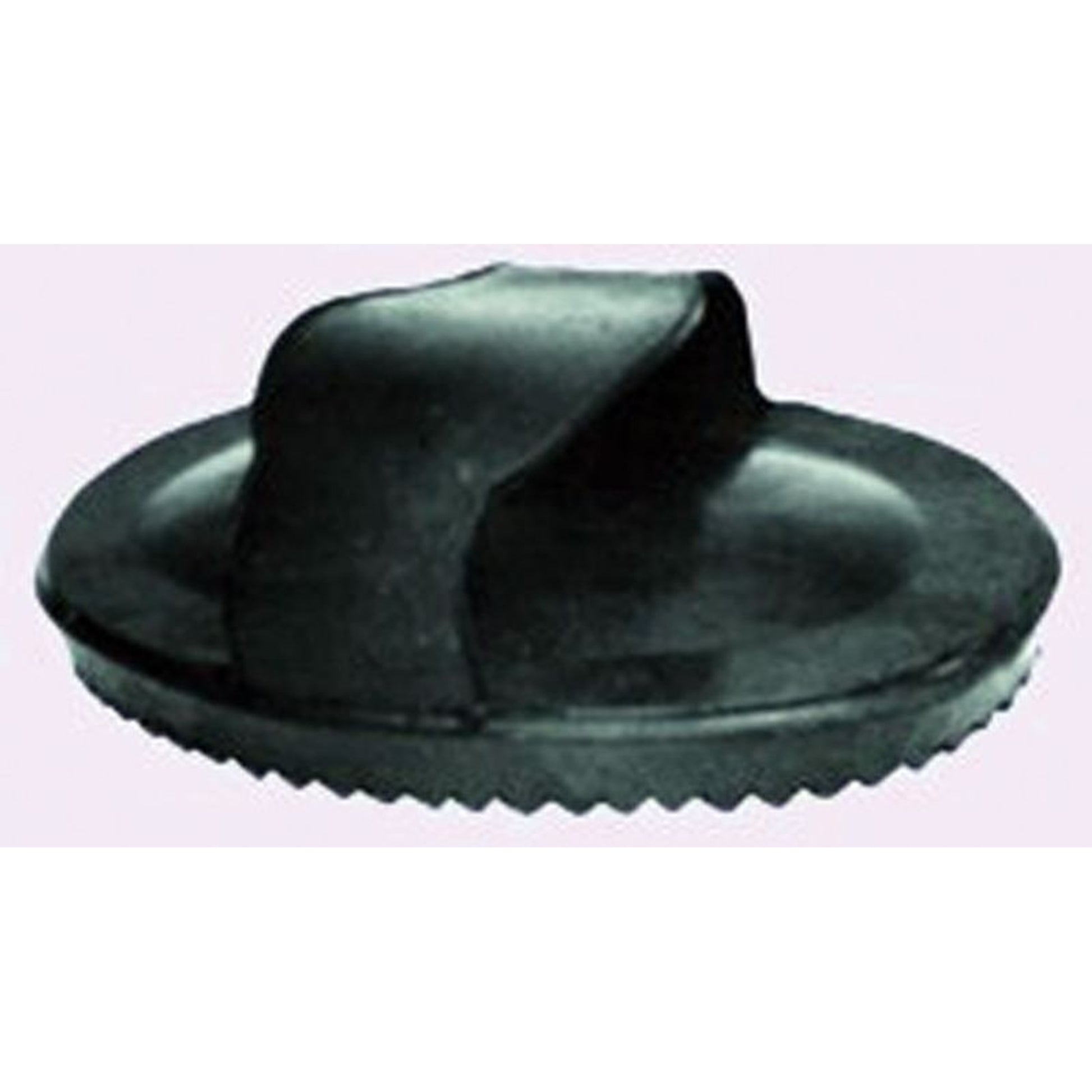 Soft Rubber Curry Brush For Horses Black