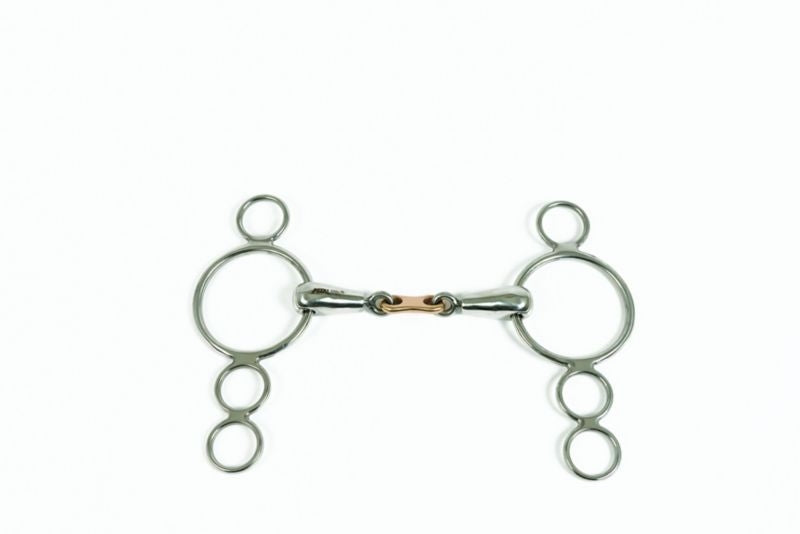 Metalab Pinchless French Link 4 Ring Gag Bit