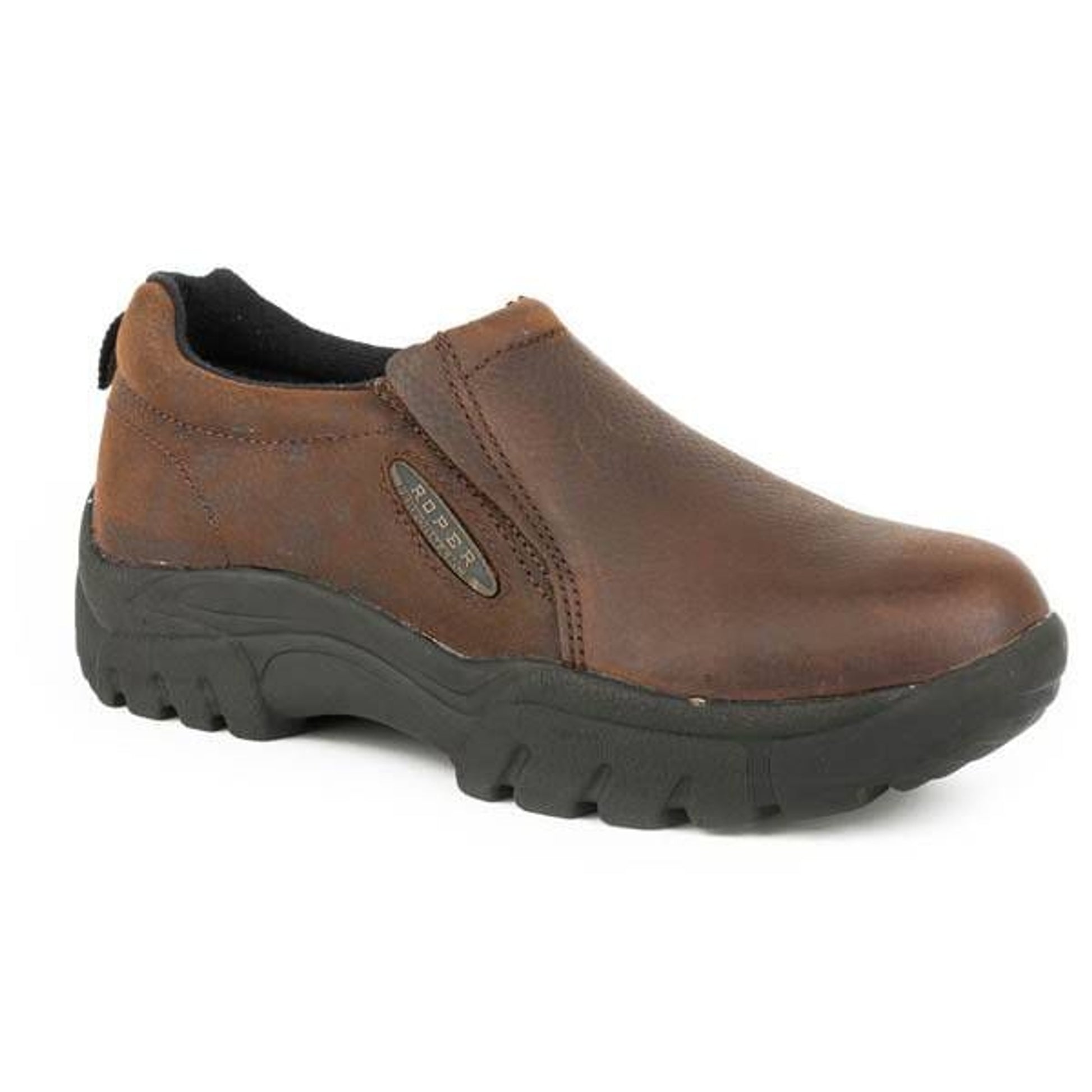 Roper Ladies Timeless Basic Slip On Shoes 5 Tan