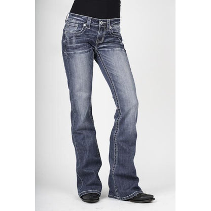 Stetson Ladies Heavy White S Pkt Jeans