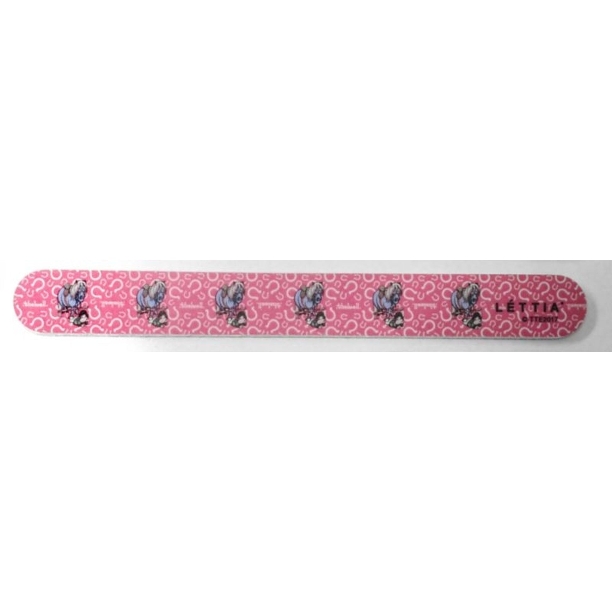 Lettia Thelwell Fall Emery Board Nail FileBk/Wh