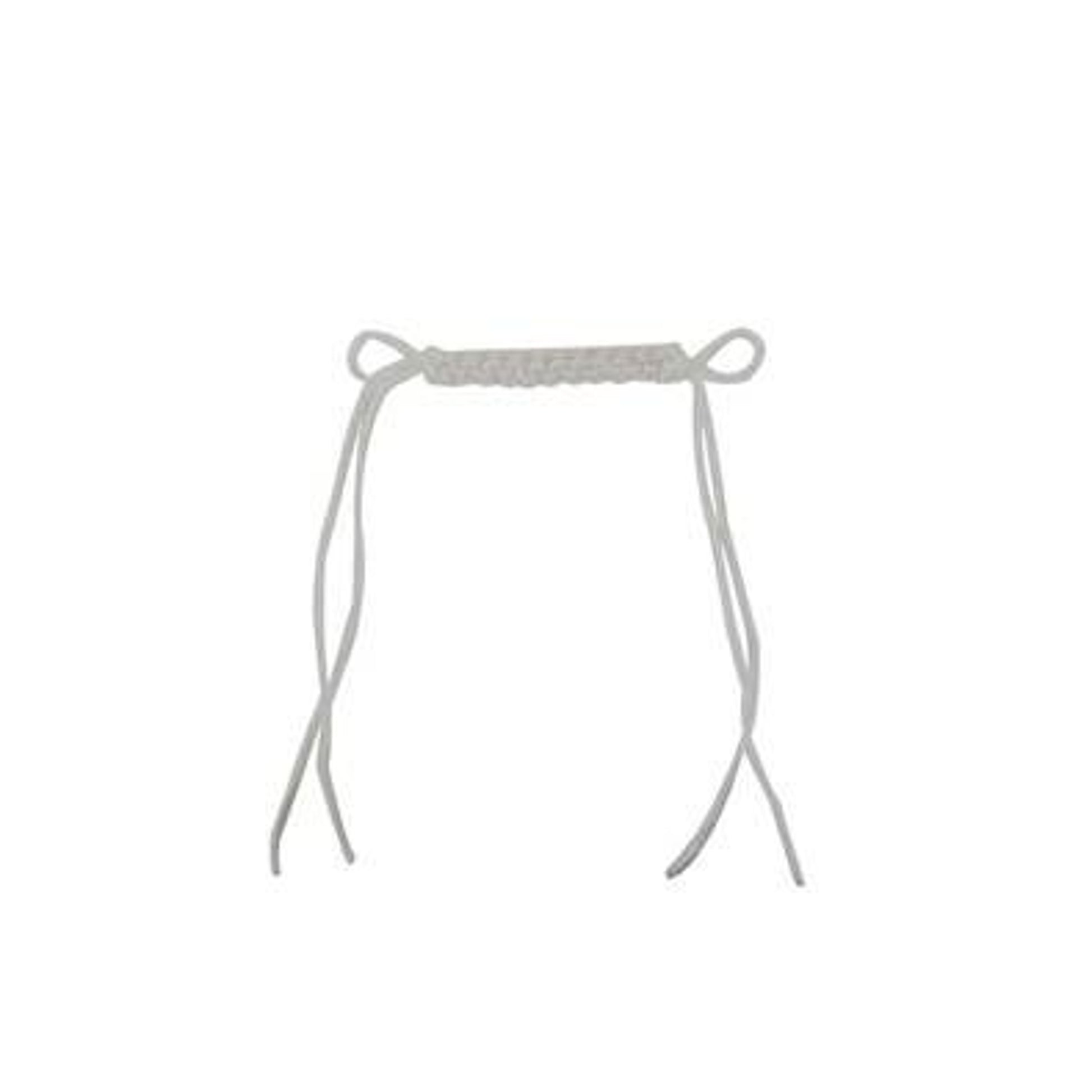 Metalab White Braid Curb Strap 19.5 Brn