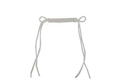 Metalab White Braid Curb Strap 19.5 Brn