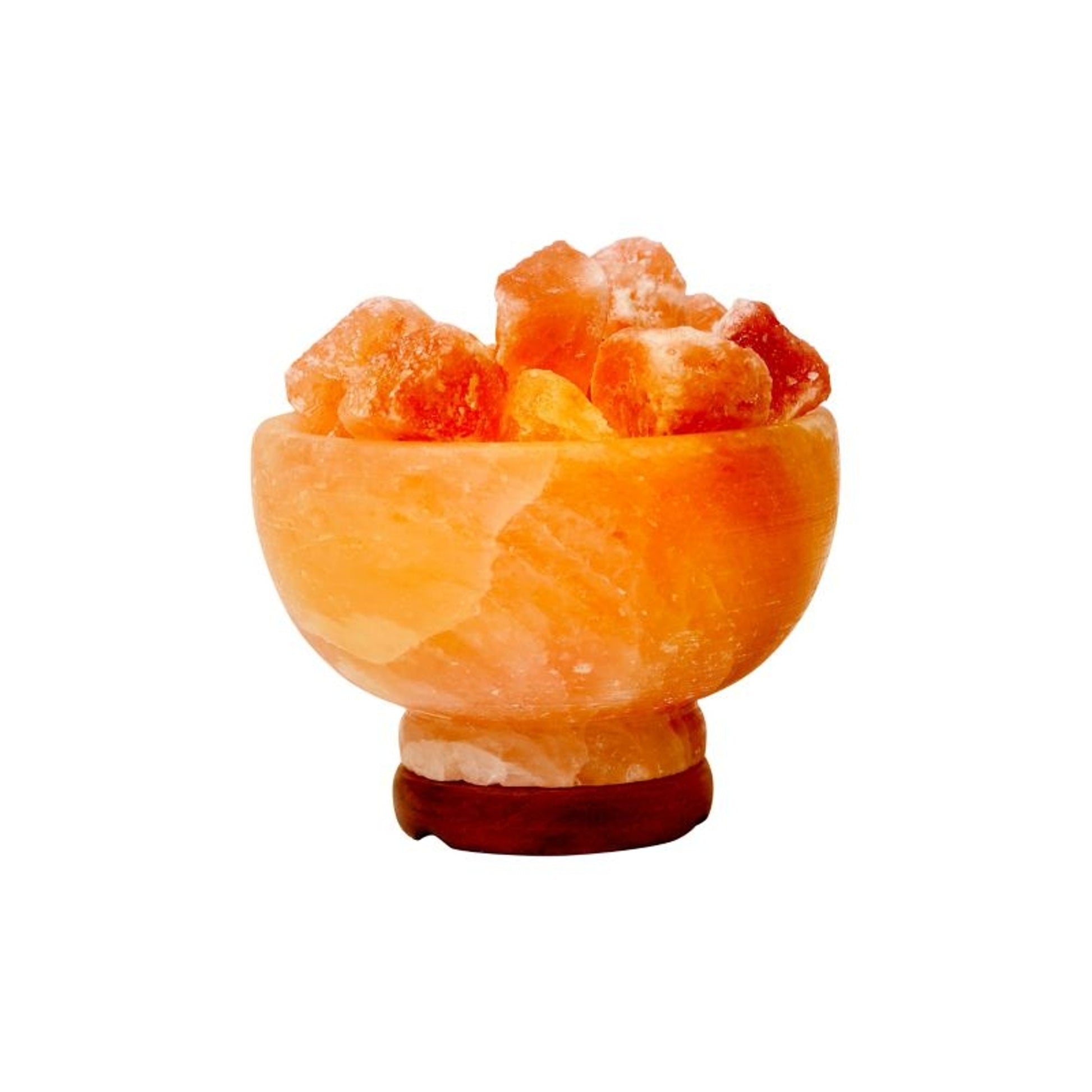 Himalayan Rock Salt Fire Bowl 7lbs Bk/Wh