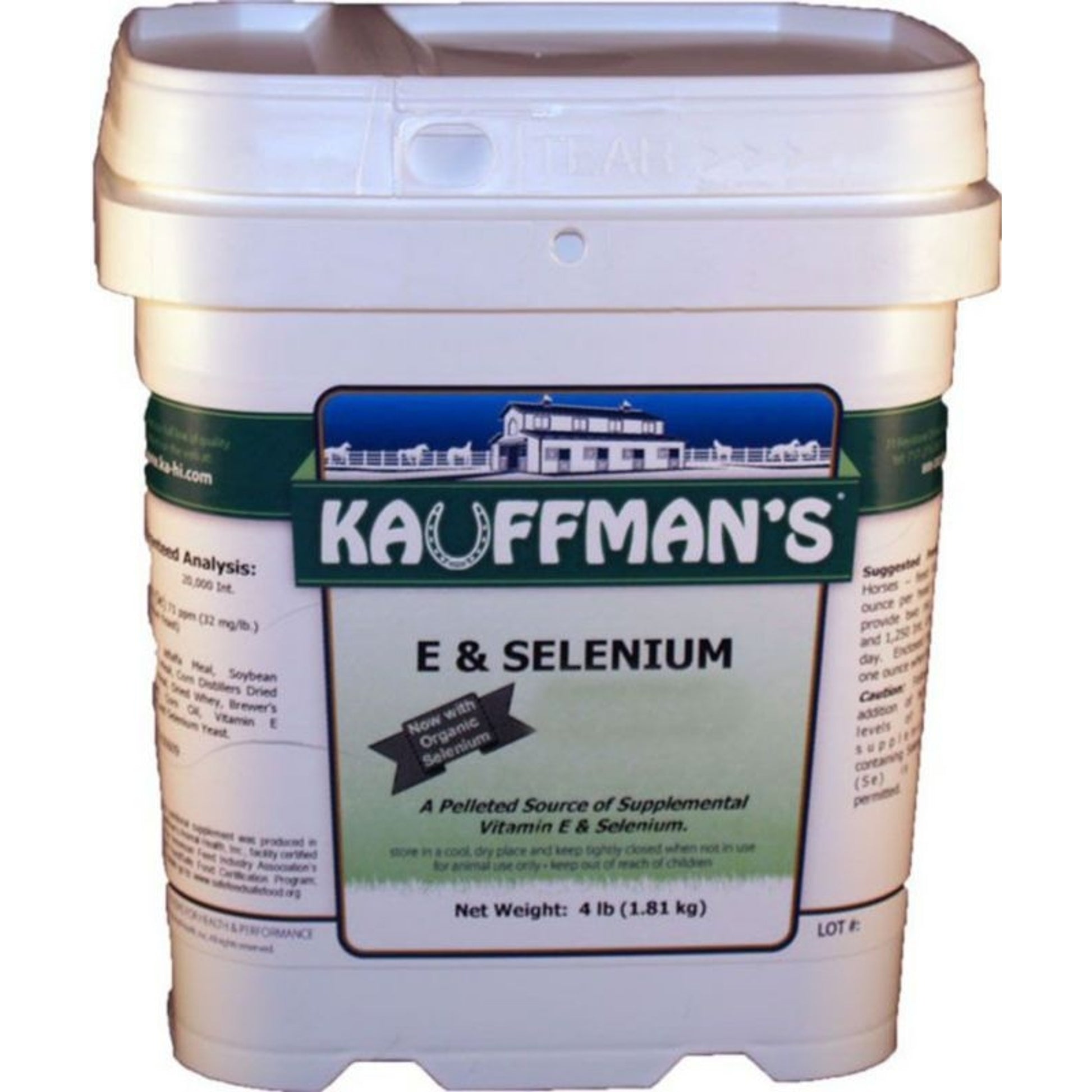 Kauffmans Vitamin E and Selenium Pellets 25 lb