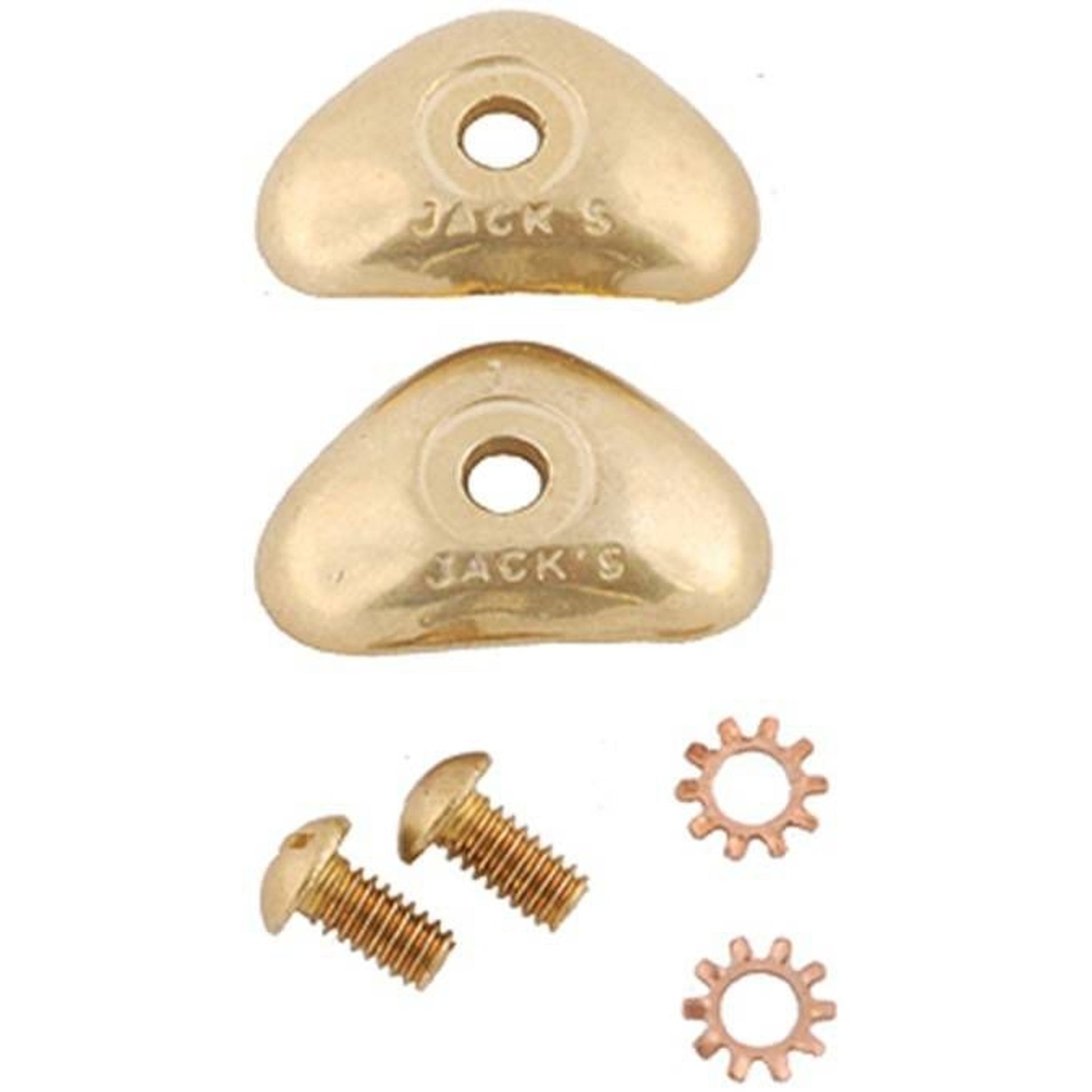 Jacks Toe Weight Top Plates 1 oz Brass