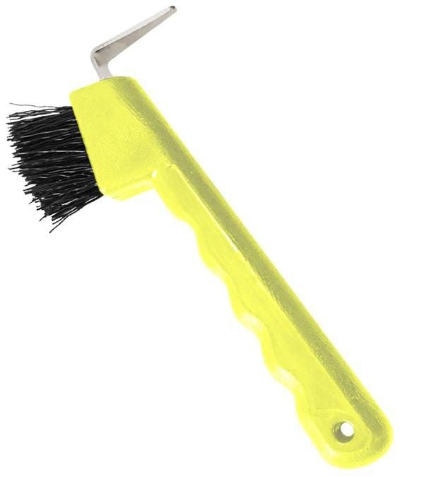 Jacks Hoof Pick with Brush 6" Black